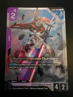 Sword Impulse Gundam ST09-006 C+ Gundam Card Game - Image 1