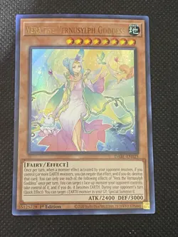 YuGiOh! Vera the Vernusylph Goddess DABL-EN025 Ultra Rare 1st Edition Near Mint - Image 1