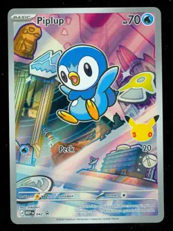 Pokemon PIPLUP MEP 042 Ascended Heroes - 1st Partner FULL ART PROMO - Card A - Image 1