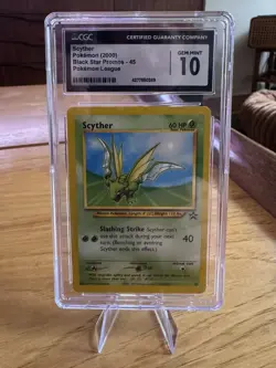CGC 10 GEM MINT Scyther 45 WOTC Black Star PROMO Pokemon Card - Image 1