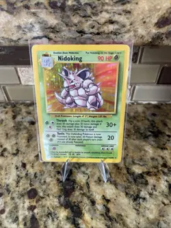 Nidoking 11/102 Base Set Holo Rare Vintage 1999 Pokemon Card - Image 2