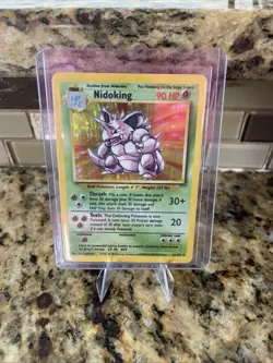 Nidoking 11/102 Base Set Holo Rare Vintage 1999 Pokemon Card - Image 3