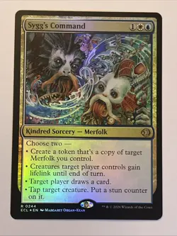 Sygg's Command FOIL Lorwyn Eclipsed Magic MTG NM - Image 1