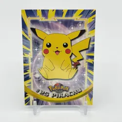Vintage Pikachu #25 Topps Pokemon TCG 1999 TV Animation Series Blue Label - Image 1