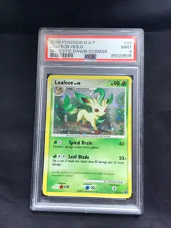 Pokemon Cards: Majestic Dawn Cosmos Holo: Leafeon 24/100 PSA 9 - Image 1