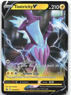Toxtricity V SWSH017 Holo Promo Sword & Shield Promo Pokemon Moderately Played - Image 1
