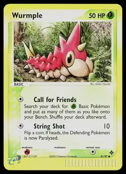Pokemon Card - Wurmple Dragon 81/97 Reverse Holo Common - Image 1