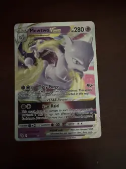 Mewtwo VSTAR 31/78 White Star Rare Rainbow Holo Pokemon Go 2022 NM - Image 1