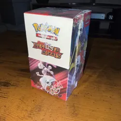 Pokemon Destined Rivals Half Booster Box 18-Pack Sealed - Image 1