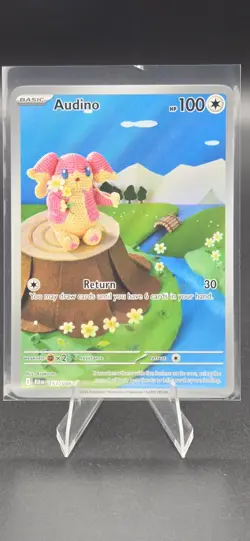 Pokemon Audino Illustration Rare Holo 151/086 Sv: Black Bolt English 2025 - Image 1
