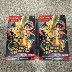 2 PACK Pokemon Mega Evolution Ascended Heroes Booster Bundle *NEW WILL SHIP FAST - Image 1