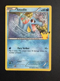 Pokemon Totodile 18/25 McDonald’s Promo Holo NM - Image 1