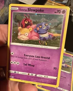 Pokemon TCG - Galarian Slowpoke SWSH126 - Black Star Promo - Holo Rare w/ SWIRL - Image 2