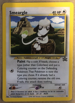 Pokemon 2001 Smeargle Black Star Promo 32 - New - NM/MT - Image 1
