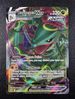 Pokemon Rayquaza VMAX Ultra Rare Full Art Holo 102/159 Crown Zenith - Image 1