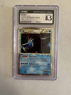 2010 Pokemon - Feraligatr Holo Ultra Rare Prime - HG & SS 108/123 CGG 8.5 NM-MT+ - Image 2