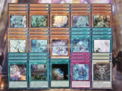 Yugioh Complete Icejade Deck 43 Cards Ran Gymir Aegirine Kosmolc **HOT** + Bonus - Image 1