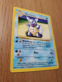 Pokemon Wartortle 1st Edition Base Set Shadowless Vintage - Wotc - Image 2
