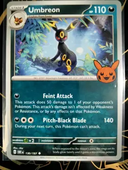 Umbreon 130/197 Trick or Trade 2024 (Non-Holo) Uncommon NM/M - Image 1