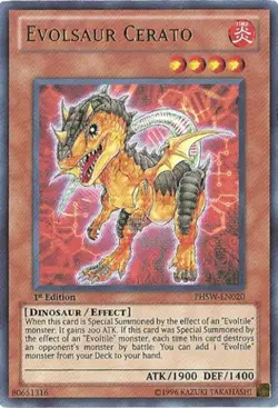 Yugioh! LP Evolsaur Cerato - PHSW-EN020 - Ultra Rare - 1st Edition Lightly Playe - Image 1