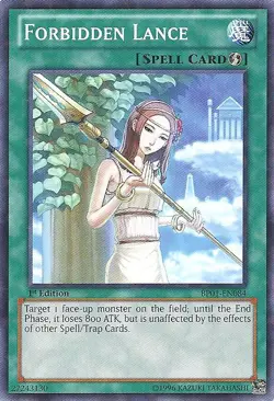 1x (EX) Forbidden Lance - BP01-EN084 - Starfoil Rare - Unlimited Edition YuGiOh - Image 1