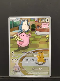 Pokemon TCG Chansey Illustration Twilight Masquerade Card 187/167 NM - Image 1