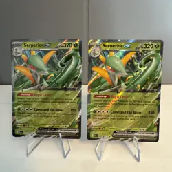 Serperior EX 003/086 x 2. Black Bolt Pokemon Card TCG Double Rare - Image 1