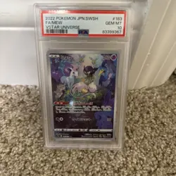 PSA 10 Gem Mint Mew 183/172 Vstar Universe Full Art 2022 Japanese Card Graded - Image 1