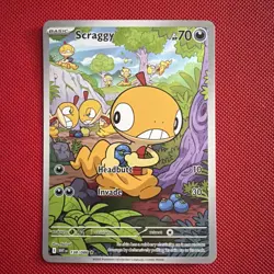 Pokemon Cards Scraggy 138/086 White Flare Illustration Rare NM - Image 1