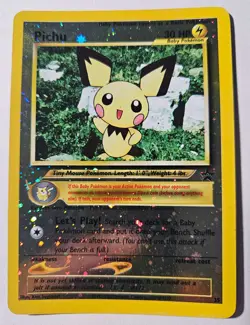 Pokemon Card - TCG Reverse Holo Promo Card Pichu #3 - Image 3