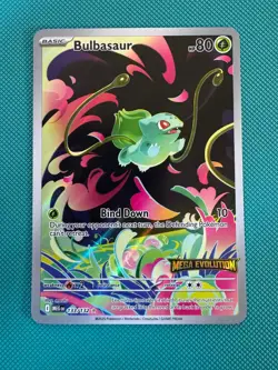 Bulbasaur 133/132 Mega Evolutions Illustration Rare Pokemon Card TCG - Image 1