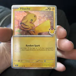 Pikachu 051/162 2026 Pokemon Day Stamp Cosmos Holo Card - Image 1