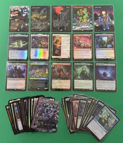 MTG TMNT 65 Card Lot-5 MYTHIC, 10 RARE, 20U, 30C) Raph’s Jitte The Ooze P13 - Image 2