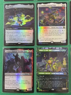 MTG TMNT 65 Card Lot-5 MYTHIC, 10 RARE, 20U, 30C) Raph’s Jitte The Ooze P13 - Image 5
