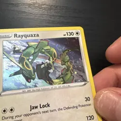 SWIRL Rayquaza SWSH029 Pokemon TCG SWSH: Sword & Shield Promo Cards Cosmic Holo - Image 2