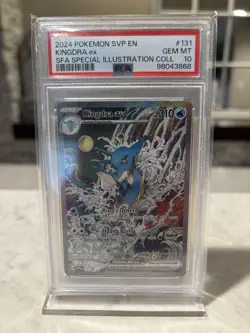 Kingdra ex 131 Sv: Scarlet & Violet Black Star Promo Card Holo PSA 10 - Image 1