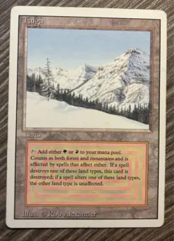 Taiga Magic The Gathering Revised Edition MTG 1994 (MP) - Image 1