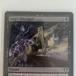 NMT MTG Imp's Mischief Commander Masters Regular Black Instant - Image 2