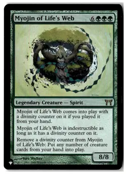 MTG Foil Myojin of Life's Web - The List Reprints Moderately Played English - Image 1