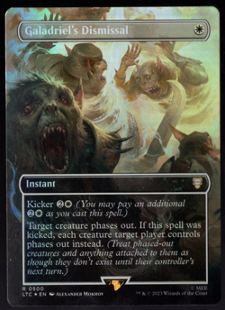 Galadriel's Dismissal 0500 Borderless Foil Rare Lord of the Rings MTG Near Mint - Image 1
