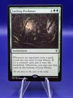 MTG Lurking Predators - Commander 2016 Regular Lightly Played - Image 1