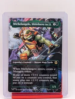 Michelangelo, Weirdness to 11 [Borderless] #214 Magic TMNT - Image 1