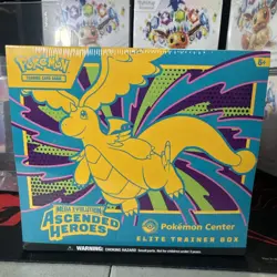 Pokemon Ascended Heroes Pokemon Center ETB FACTORY SEALED w/ Plastic Case - Image 2