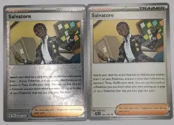 x2 Pokemon Salvatore 160/162 TEF EN NM Pack Fresh Playset 1 Reverse Holo 1 Reg - Image 1