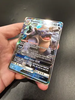 Pokemon TCG Blastoise GX Holo Ultra Rare Card 35/214 Unbroken Bonds - Image 3