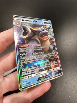 Pokemon TCG Blastoise GX Holo Ultra Rare Card 35/214 Unbroken Bonds - Image 5