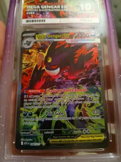 Pokemon Ascended Heroes Mega Gengar ex SIR 284/217 Ace Gem Mint 10 Perfect Subs - Image 3