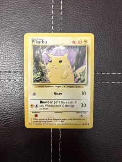 Pokemon TCG - Pikachu - 58/102 - Unlimited Base Set - LP Common (1999) - Image 1