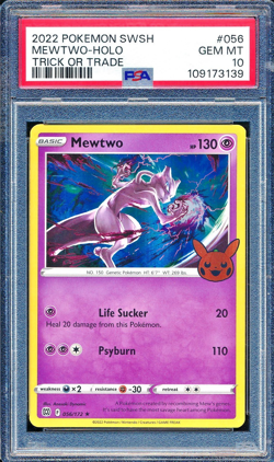 Mewtwo Holo 2022 Pokemon Trick or Trade #056 PSA 10 English - Image 1