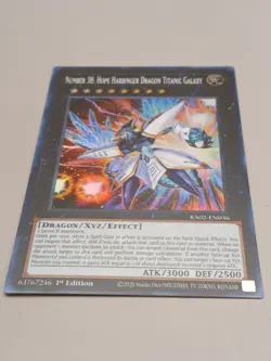 Yugioh! Number 38: Hope Harbinger Dragon Titanic Galaxy - RA02-EN036 - Super Rar - Image 1